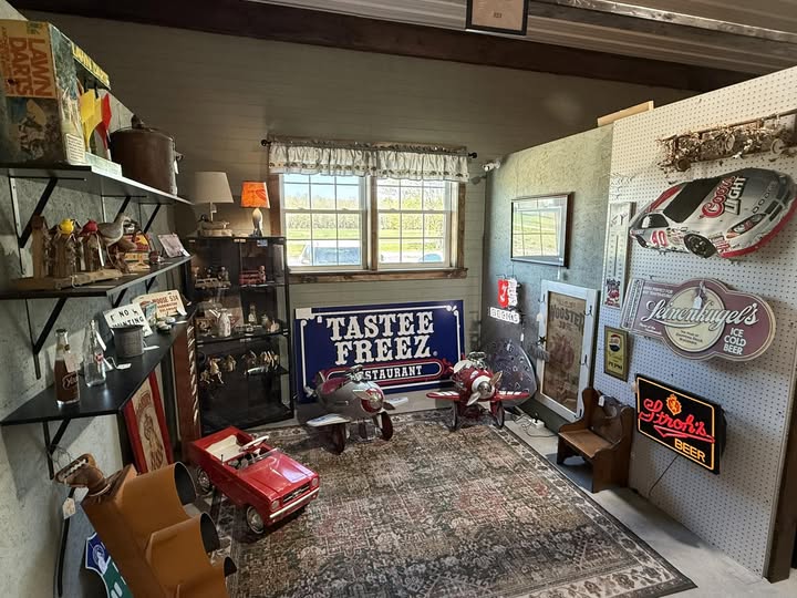 Vintage signs, pedal cars & memorabilia