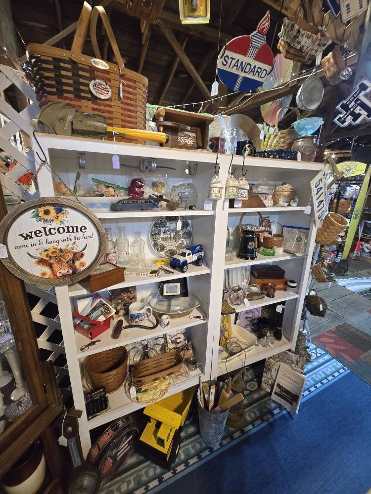 Packed shelves — something on every level