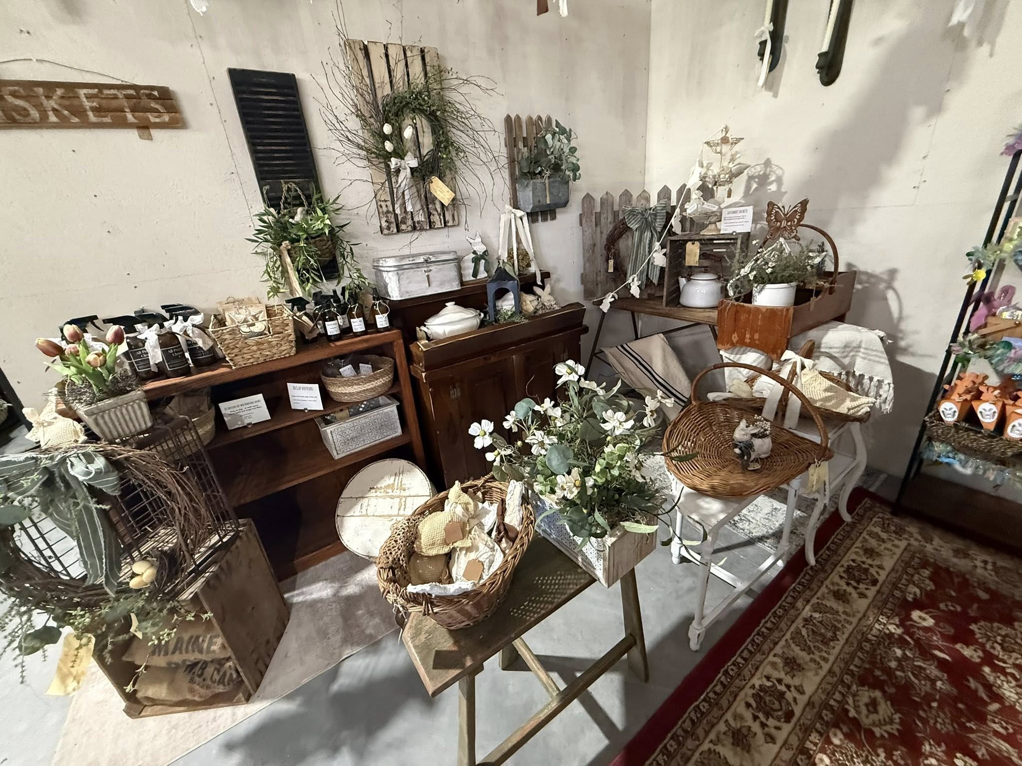 Handmade goods & cottage vendor booth